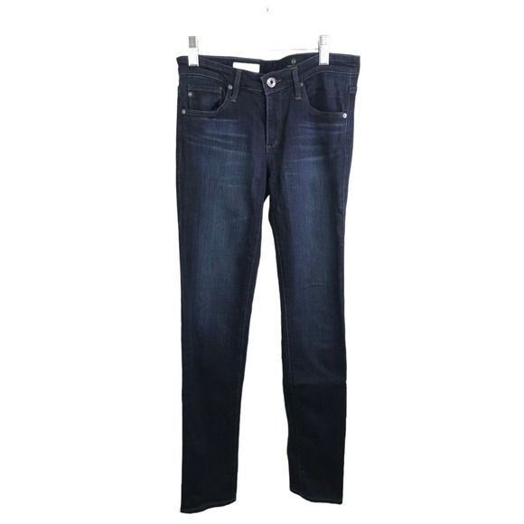 AG Adriano Goldschmied Women's The Stilt Cigarette Leg Jeans Blue Dark Wash 26R - Picture 1 of 9